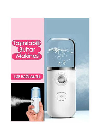 Mini Taşınabilir Nano Buhar Makinesi Mini Hava Nemlendirici 30 ml