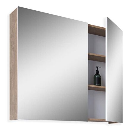 Teta Home Tokyo 80CM Mdf Banyo Üst Aynalı Dolap