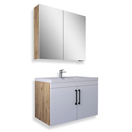 Teta Home Yalova 65 Cm Mdf Banyo Dolabı Seti