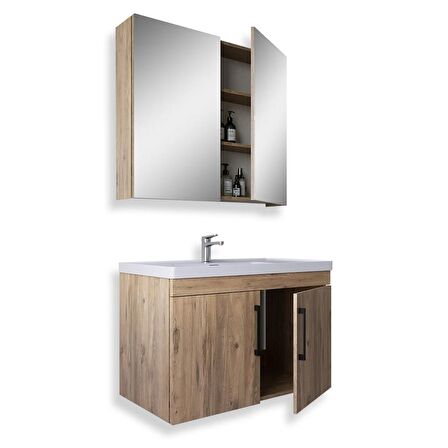 Teta Home Yalova 65 Cm Mdf Banyo Dolabı Seti