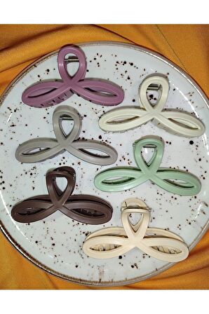 Kadın Sonsuzluk Model 6 Adet Büyük Boy 11 Cm Mandal Toka Seti