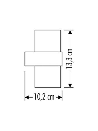12W Bora Bahçe LED Aplik Günışığı (3200K) CT-7047