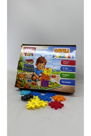 Mini Basketbol Oyunu Ve Sayılı Puzzle Blok Seti (2'li Gelişim Paketi)