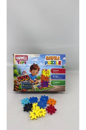 Basketbol Potası Ve 150 Parça Sayılı Puzzle Blok Seti (2'li Gelişim Paketi)