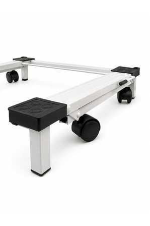 Metal Çeksür Çamaşır Makinesi Ve Buzdolabı Altlığı Tekerlekli Stand