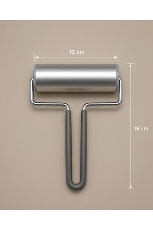 Hamur Açıcı Merdane Alüminyum Hamur Merdanesi Ergonomik Saplı Hamur Rulosu Pizza Börek Baklava Kurabiye Açma Merdanesi 10 cm