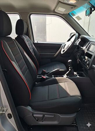 Favori Serisi Peugeot Partner İle Uyumlu Tam Set Oto Koltuk Kılıfı Arka koltuk 2+1