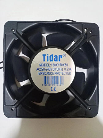 Tidar Devirli Aksial Kare Fan 150x150x50 0.23 A 220 Volt