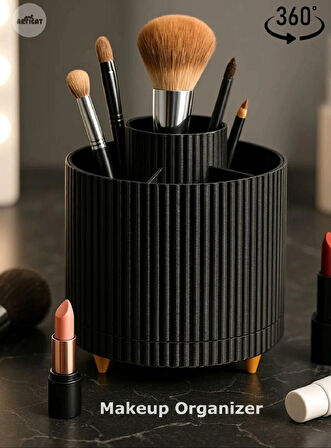 MASA ÜSTÜ MAKYAJ VE OFİS ORGANİZER 360 DERECE DÖNEBİLİR