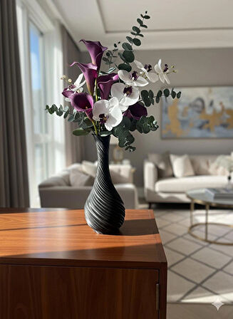 DEKORATİF SARMAL TWİST SALON /OTURMA ODASI VAZO