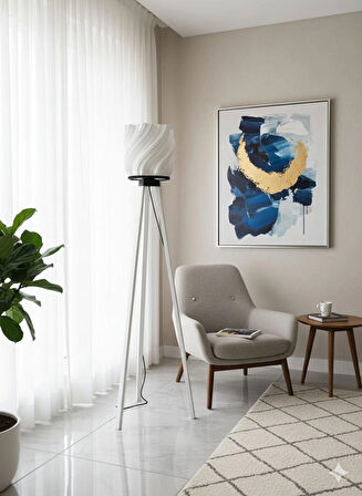 LUNA LAMBADER SALON OTURMA ODASI ŞIK MODERN (ŞAPKA KISMI PLASTİK)