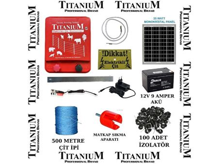 Titanium Night Shock 30K Elektirikli Çit Sistemi Set-2 30000 Volt
