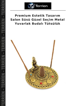 Premium Estetik Tasarım Salon Süsü Güzel Seçim Metal Yuvarlak Budalı Tütsülük