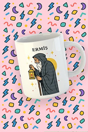 Kartura Koleksiyonu – Tarot Ermiş Kartı Özel Tasarım Kupa Bardak