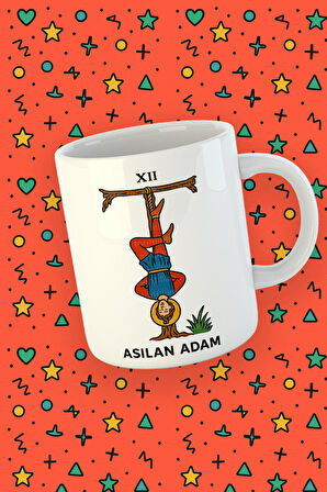 Kartura Koleksiyonu – Tarot Asılan Adam Kartı Özel Tasarım Kupa Bardak