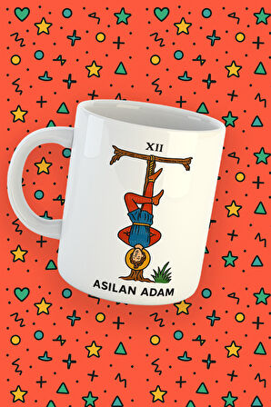 Kartura Koleksiyonu – Tarot Asılan Adam Kartı Özel Tasarım Kupa Bardak