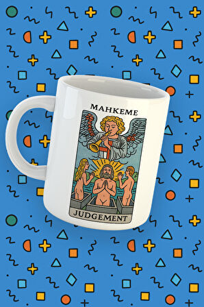 Kartura Koleksiyonu – Tarot Mahkeme Kartı Özel Tasarım Kupa Bardak