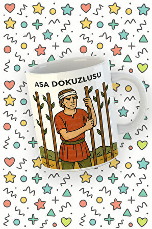 Kartura Koleksiyonu – Tarot Asa Dokuzlusu Kartı Özel Tasarım Kupa Bardak