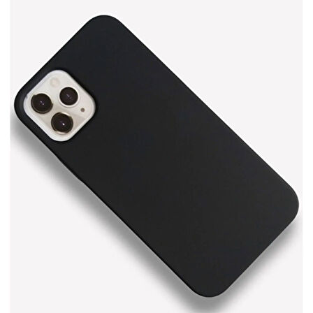 Apple iPhone 12 Pro Max Silikon Lansman Kılıf Siyah