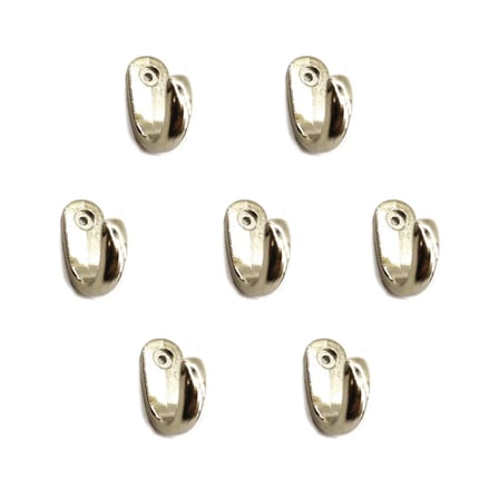 Büyük Tekli Fincan Askı, Dekor Askısı - Nikel, 100 Adet, 12x23x30 Mm
