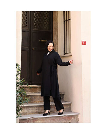Tunik Pantolon Ikili Takım- Siyah Siyah-587