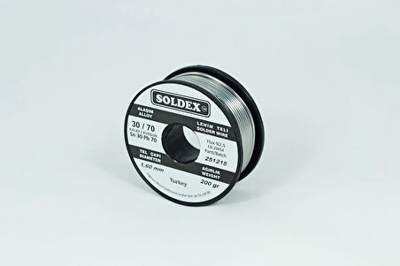 30-70 Lehim Teli 200 Gr 1,6 Mm Sn:30 - Pb:70
