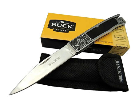 Knives Bk-001brv Kamp Çakı 23 Cm - Metal İşlemeli Sap, Kılıflı