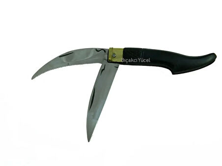 Tosya Küçük Çiftli Testereli Bıçkı Çakı 14 Cm - Plastik Saplı, Manuel