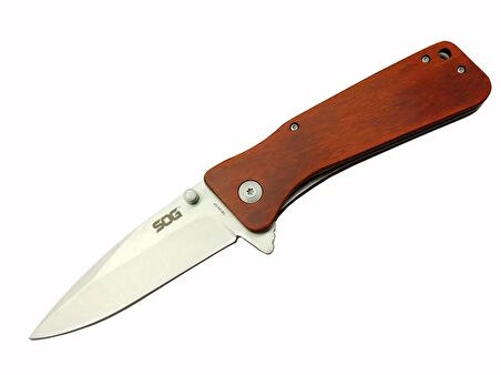 Sog Twı24-cp Rd Outdoor Çakı 23 Cm - Ahşap Saplı, Otomatik, Kılıflı, Kemerlikli