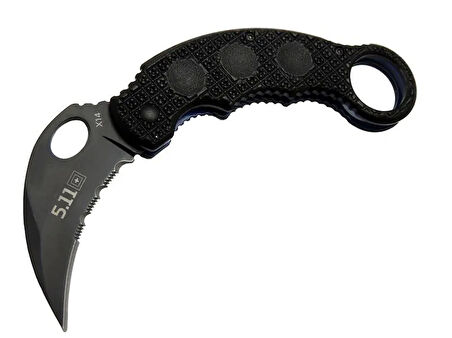 X14 5.11 Siyah Karambit Koleksiyon Çakı 16 Cm - Plastik Sap
