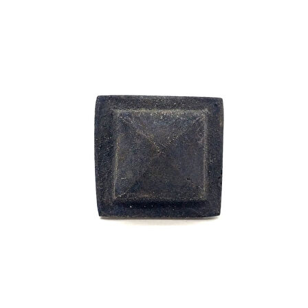 Antika Tarz Dekoratif Pirinç Flanşlı Piramit Kabara - 29 Mm, Oksit