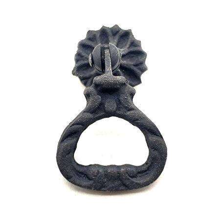 Antika Tarz Dekoratif Pirinç Kalp Sarkaç Mobilya Kulbu - 25 Mm, Oksit