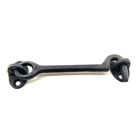 Antika Tarz Dekoratif Pirinç  Çengeli - 13cm, Oksit