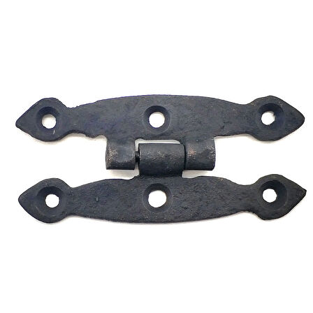 Antika Tarz Dekoratif Pirinç Dar Menteşe - 75x39 Mm, Oksit