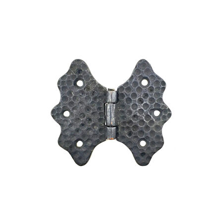 Antika Tarz Dekoratif Pirinç Kelebek Menteşe - 92 Mm, Oksit