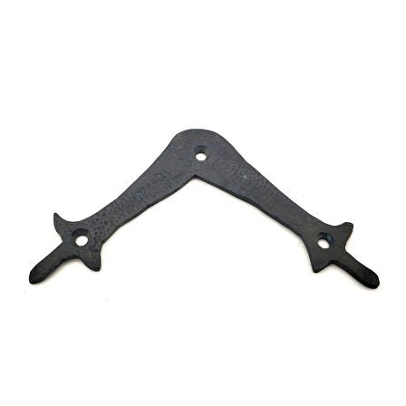 Antika Tarz Dekoratif Pirinç Zambak Gönye - Üst, 107x107 Mm, Oksit