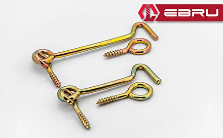 , Kapı Pencere Halkalı Çengel, Kanca Kilit 180 - 50 Adet