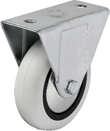 355 - 75x25 Mm Pvc Makaralı Sabit Teker 4 Adet