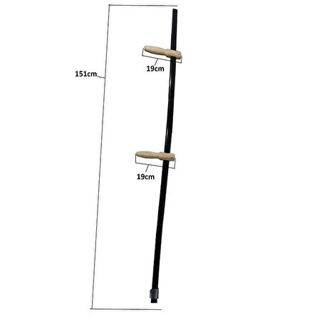 Tırpan Sapı Takımı - Metal Sap, Elcik, Bilezik Ve Alyan