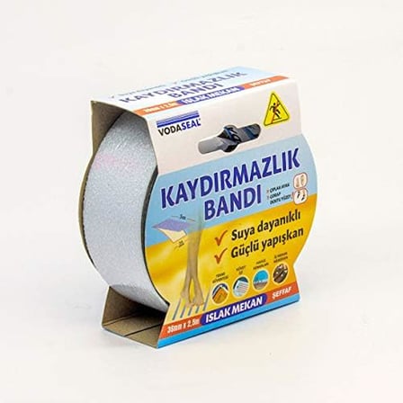 Islak Mekan Kaydırmazlık Bandı, 36mmx2.5, Şeffaf