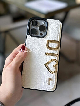 iPhone (15) uyumlu Kişiselleştirilebilir Charmlı Kılıf