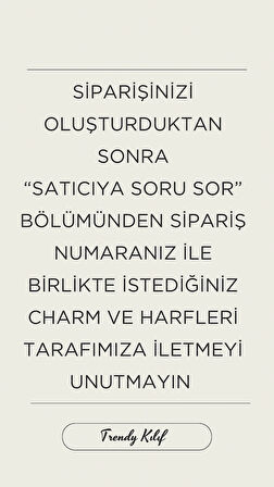 iPhone (15 PRO MAX) uyumlu Kişiselleştirilebilir Charmlı Kılıf