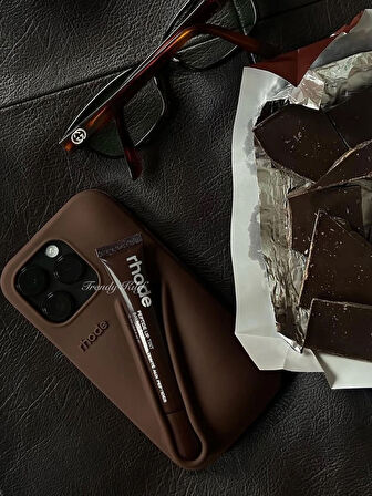 iPhone (15 PRO MAX) uyumlu Rhode Kılıf (Espresso)