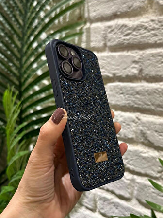 iPhone (12/12 PRO) uyumlu Lüks Taşlı Kılıf