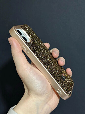 iPhone (12/12 PRO) uyumlu Lüks Taşlı Kılıf