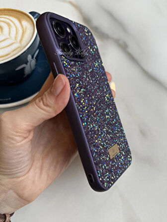 iPhone (13 Pro) uyumlu Lüks Taşlı Kılıf