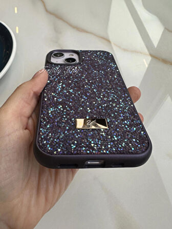 iPhone (14 Plus) uyumlu Lüks Taşlı Kılıf