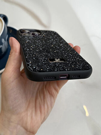 iPhone (14 Pro) uyumlu Lüks Taşlı Kılıf