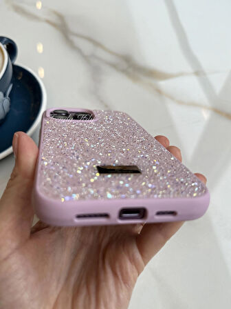 iPhone (14 Pro Max) uyumlu Lüks Taşlı Kılıf