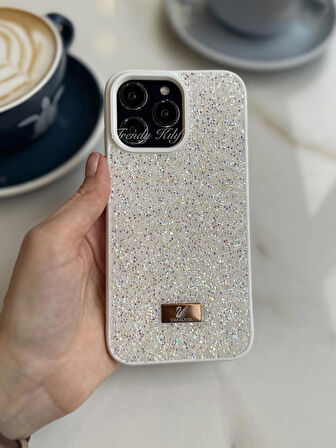 iPhone (14 Pro Max) uyumlu Lüks Taşlı Kılıf